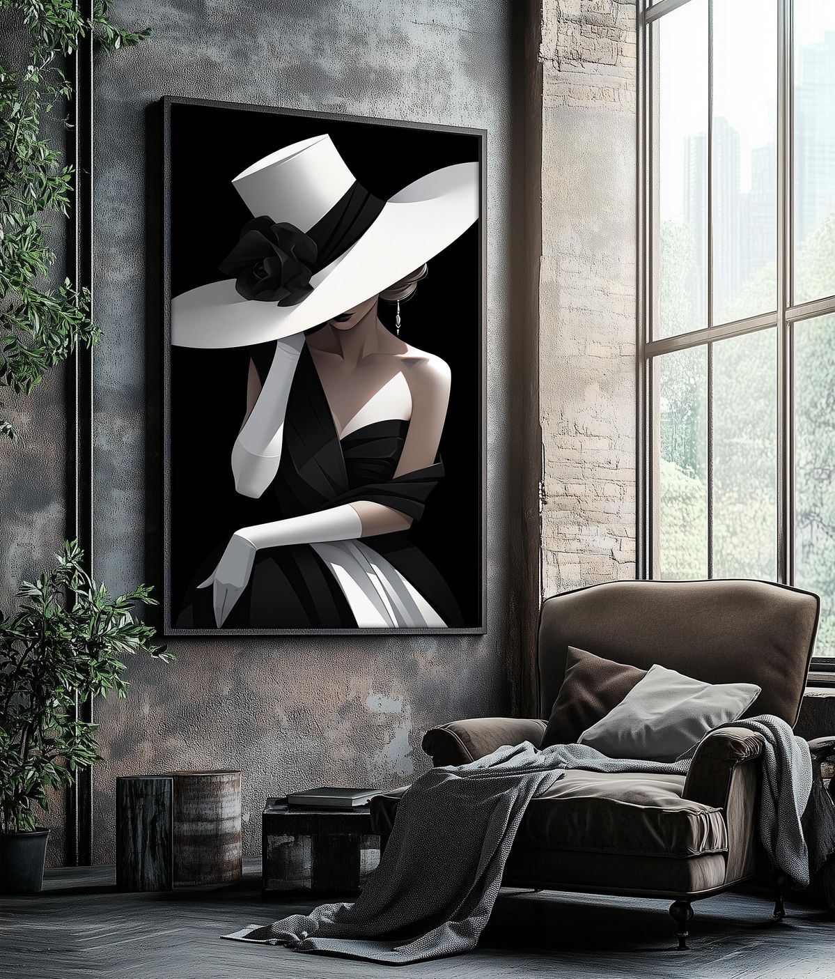 Luxe kunstgalerij met exclusieve kunstwerken